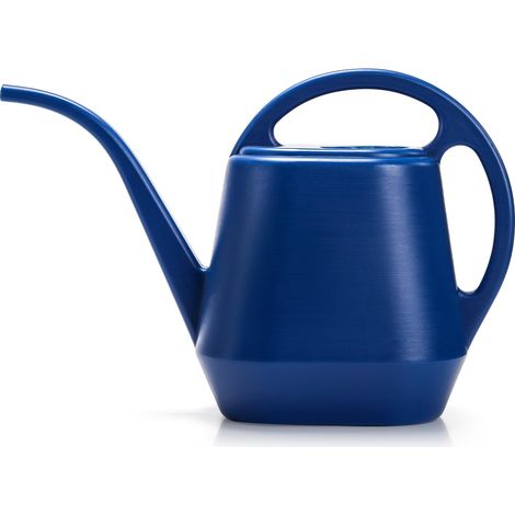 Arrosoir en plastique avec poignée confortable, petit arrosoir de jardin, long bec pour plantes d'intérieur et d'extérieur, bleu