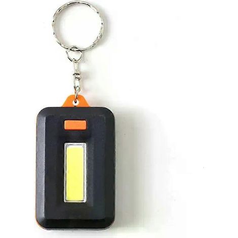 Lampe torche multifonctionnelle portable, mini lampe porte-clés COB, rechargeable par USB, lampe de secours pour le camping et les activités de plein air. (1/5)