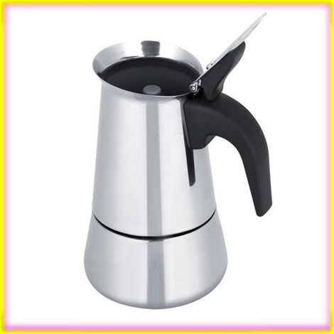 keenso cafetière en acier inoxydable Cafetière portative en acier inoxydable, cafetière à expresso Moka (300ml) art 450 ml (1/5)