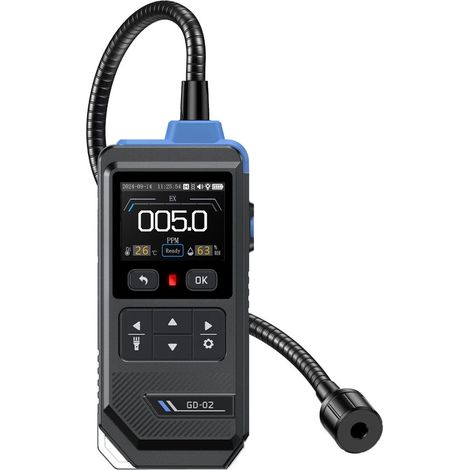 Détecteur de gaz combustible portable GD-02, écran couleur, moniteur de méthane, propane et isobutane (1/5)