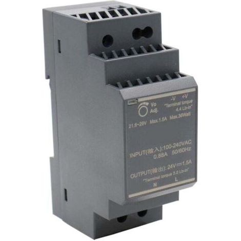 HDR-30-24 Bloc d'alimentation rail DIN 24 VDC 1,5 A 36 W (1/3)