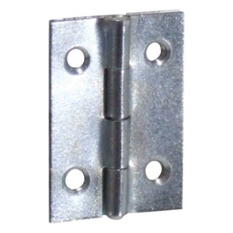 Charnière rectangulaire trous 2 mm, L22 H35 mm, 2 pièces (1/2)