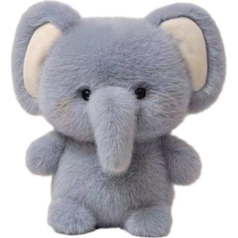 Peluche Éléphant - 15 cm - Peluche Douce En Tissu Velours Et Rembourrage En Coton PP - Décoration Bureau Chambre Voiture - 1 Pièce (1/5)