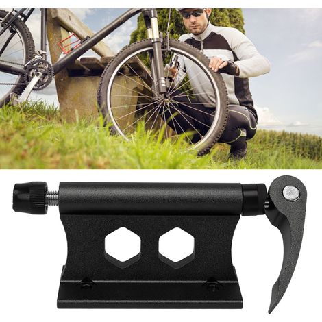Stabilisateur de montage à dégagement rapide pour fourche avant de vélo, noir/or/argent, adapté au transport et au stockage sur camions, fourgonnettes et SUV (9x100mm), noir. (1/5)