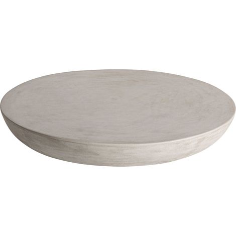 Table basse art déco en ciment finition naturelle gris raffiné - Gris ciment naturel (1/4)