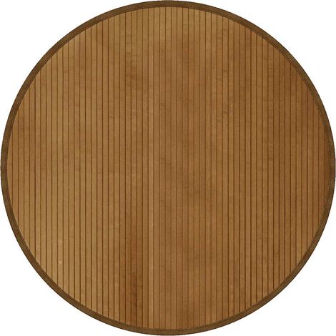 Maison Exclusive - Tappeto Rotondo Marrone 100 cm in Bambù (1/5)