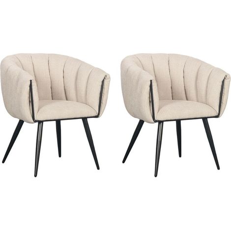 BOBOCHIC - Lot de 2 chaises ADA tissu texturé (1/5)