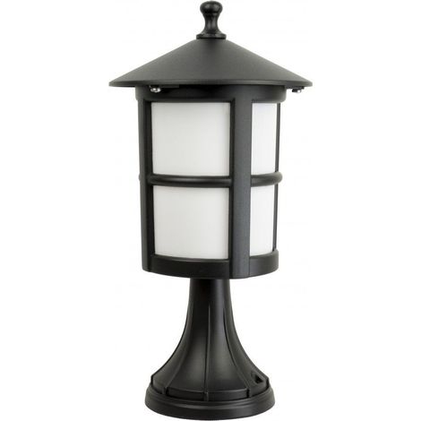 Lampe de socle extérieur noire E27 IP23 SU-MA Cordoba