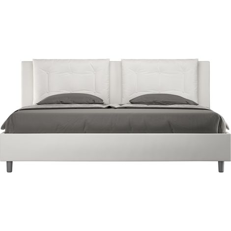 Letto Matrimoniale 160x190 cm Senza Rete Annalisa Bianco (1/4)