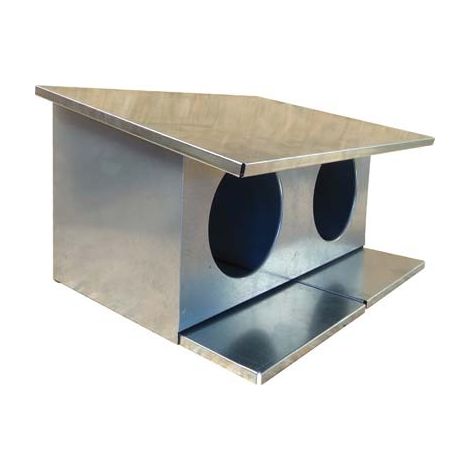 COLOMBAIA - ACCIAIO ZINCATO CM 58X32 H.CM 40- 2 pezzi