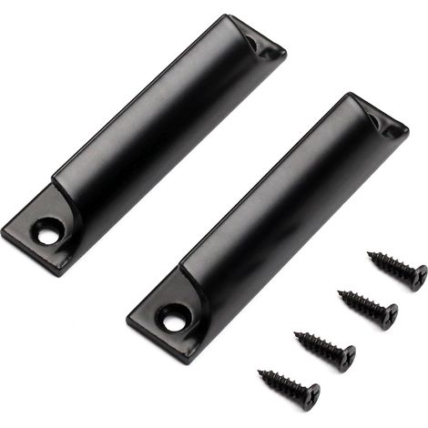 Poignées de porte extérieure - Poignées de porte coulissante, poignées de meubles invisibles, poignées de porte coulissante, poignées de porte de cuisine en alliage d'aluminium