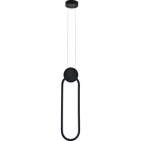 Suspension ALWAYS LED 12W 700 lm 4000K IP20 noire HOROZ (1/5)