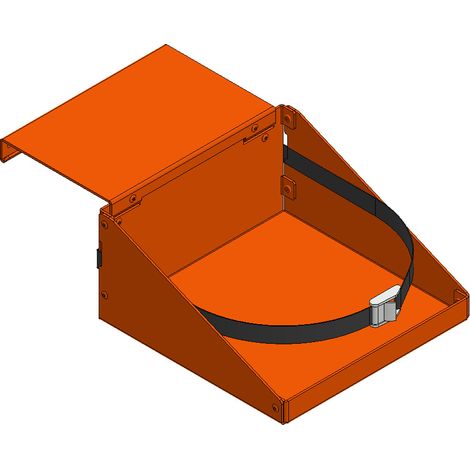Support peinture pour PIRL Gardia – Bac aluminium robuste – Sangle de fixation – Pot à portée de main sur Plateforme Individuelle Roulante