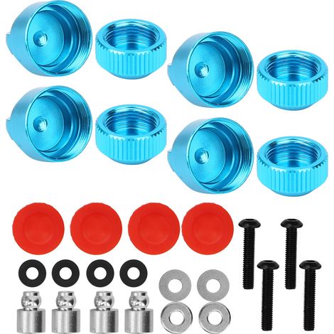 Couvercle supérieur d'amortisseur en alliage d'aluminium pour voiture RC TRXXAS SLASH 2WD (bleu) (1/5)