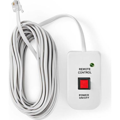 Nedis PIMSRC05WT Mando a distancia blanco con cable de 5 metros