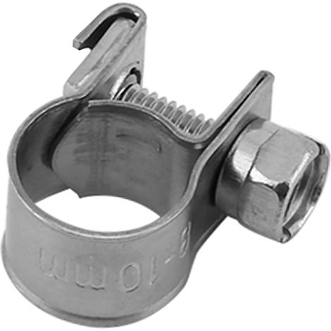 10 pièces colliers de serrage inoxydables pour tuyaux de carburant, diamètre 6mm à 20mm, tailles au choix