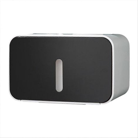 Porte-papier toilette mural sans perçage, organisateur de papier toilette étanche pour salle de bain/toilettes, design antirouille peu encombrant (1/5)