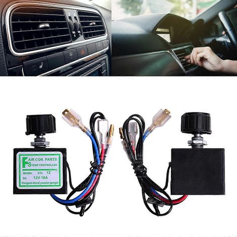 Thermostat pour climatiseur automobile, commutateur rotatif de température avec capteur - 24 V (1/4)