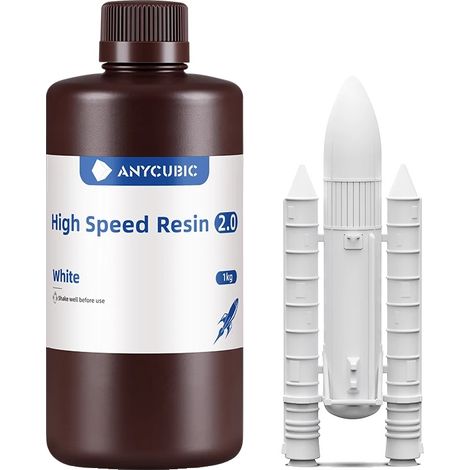 Resina de curado rápido, alta resistencia, 2.0 blanca, 1 kg. (1/2)