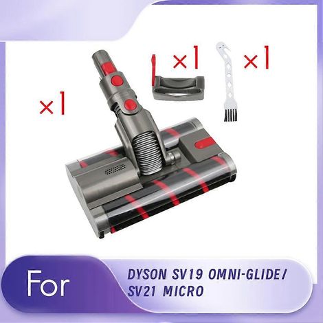Brosse pour aspirateur Pour SV19 OMNI – GLIDE/SV21 MICRO Double Roller Brosse Aspirateur Head+Switch Lock Kit Replace Soft Roller Aspirateur Head (1/5)