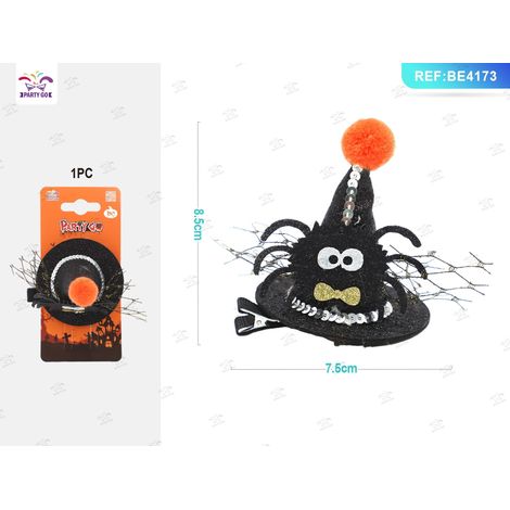 Fermacapelli Halloween cappello con zucca PartyGo