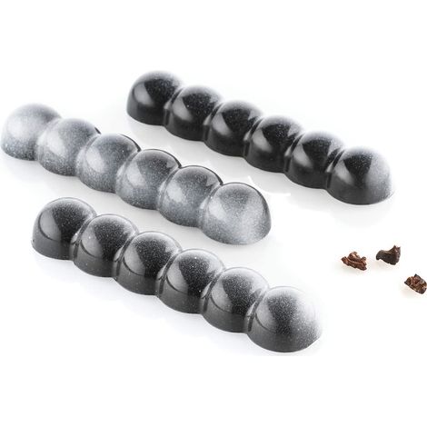 Silikomart Bolla B, Stampo per Cioccolato in Tritan, Confezione da 1 Stampo, Misure 115 x 25 mm, h 15 mm, (1/5)