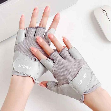 1 paire Gants de fitness,élastique musculation,entraînement sport,Gris-Taille M