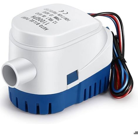 BelleRise - Pompe immergée automatique 12V 1100gphDébit élevé pour drainage rapideTotalement submersibleSilencieuse et compacte (1/4)