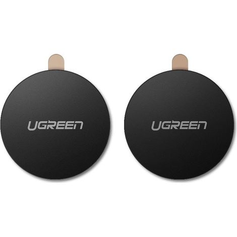 Piastra metallica Ugreen per supporto magnetico, 2 pezzi (nera) (1/5)