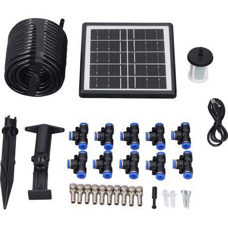 Ortviai Arrosage Automatique Solaire 10 Têtes SD-B10 avec Minuterie Intelligente et Batterie Intégrée (1/5)
