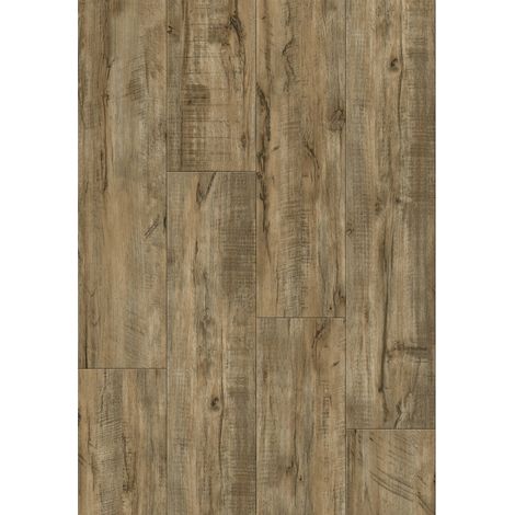 Mexen El Paso Muster der Vinylpaneele 1240 x 182 mm SPC 6,5 mm, Unterlage IXPE 1,5 mm, 4 V-Fuge, Nussbaum - F1069-S