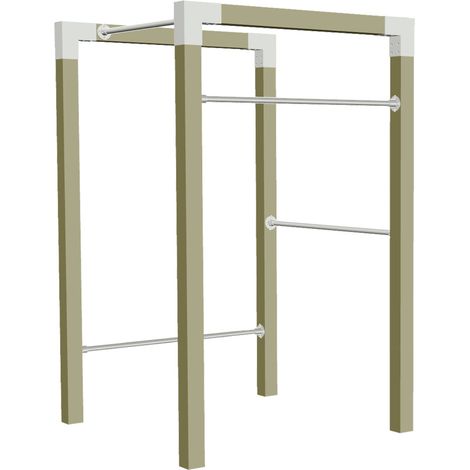 Plus Outdoor Fitness Modell 1 138 x 220 x 138 cm druckimprägniert grün