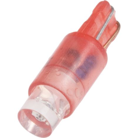 Voyant à LED Rouge, culot Wedge, 24V c.a. / V c.c. ( Prix pour 1 )