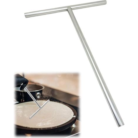 Spatule À Crêpes, Crepiere Inox, En Acier Inoxydable Spatule De Cuisson Pour Crêpes Omelettes Et Autres Ustensiles De Cuisine (1/5)