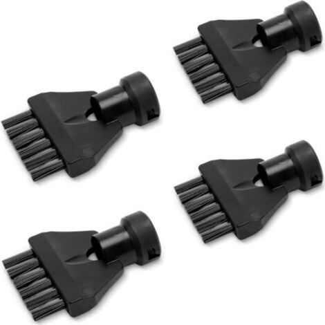 Lot de 4 brosses à Joints pour Tous Les nettoyeurs Vapeur Kärcher SC EasyFix et Deluxe, Noir (1/5)