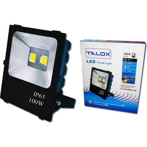 TALOX LED-Strahlerprojektor 100 W 6500 K 120 ° 5000 Lumen IP66 10.000 Stunden
