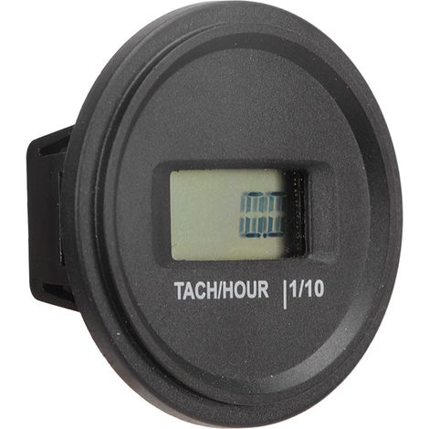 Hochpräziser runder LCD-Stundenzähler mit Geschwindigkeitsanzeige für Motorrad, Quad, Außenbordmotor, Generator, Rasenmäher (1/5)