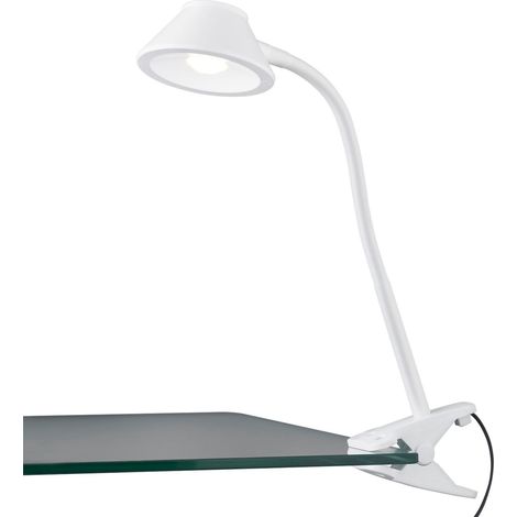Lampe bureau à pince réglable LED 3,5W blanche Berry RL
