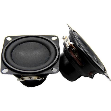 2-Zoll-Breitbandlautsprecher (53 mm), 4 Ohm, 10 W, wasserdicht, schwarzer Aluminiumfilmmagnet