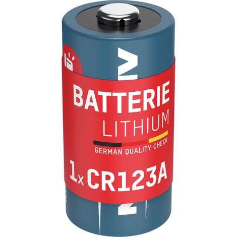 ANSMANN Lithium Batterie CR123A, lange Haltbarkeit Sicherheitssysteme, 3V (1/5)