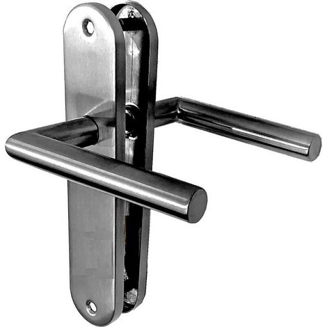 Maniglie per porte su piastre "MAXI TINA" KLOSE besser Acciaio inox 304 / EntrAxe 195 mm  Bec de cane