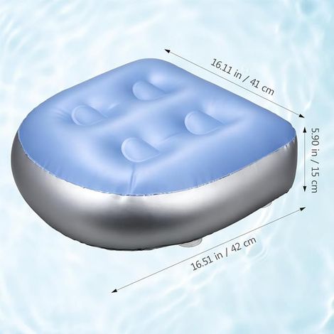 coussins de baignoire gonflables en PVC avec ventouses antidérapantes pour adultes (1/4)