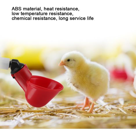 Ensemble de 5 abreuvoirs automatiques pour volailles, outil d'abreuvement pour poulets, 25 mm-AquaForge (1/5)