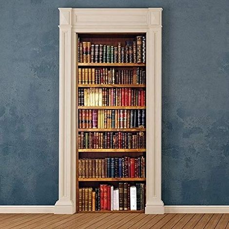 Couvre-Porte pour bibliothèque Marron