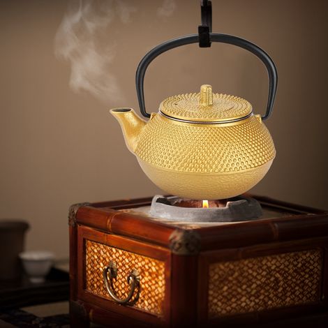 Bouilloire Décorative en Fonte 0.3L - Cadeau Artisanal pour la Maison (1/5)