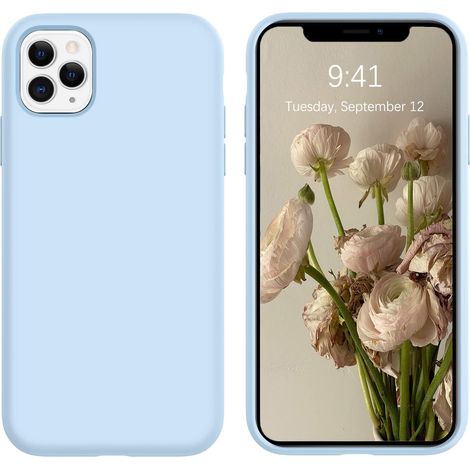 Schutzhülle für Apple iPhone 11 Pro Max, blaue Silikonrückseite (1/5)