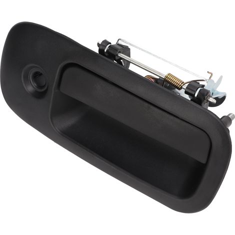 Poignée de porte avec serrure 25989399, noir texturé ABS, poignée coulissante latérale avant droite pour Express Savana 03-13 (1/5)