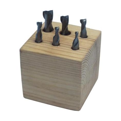 Schaftfräser Set 2 Schneiden 6tlg 3-10mm HOLZMANN ffs6