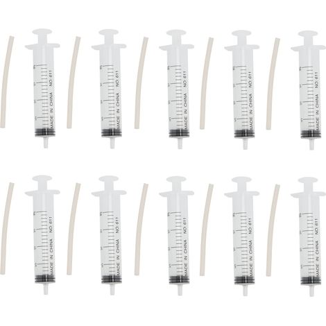10 pièces Pet médecine seringue distributeur oiseau seringue mangeoire Pigeons oiseau alimentation injecteur (1/5)