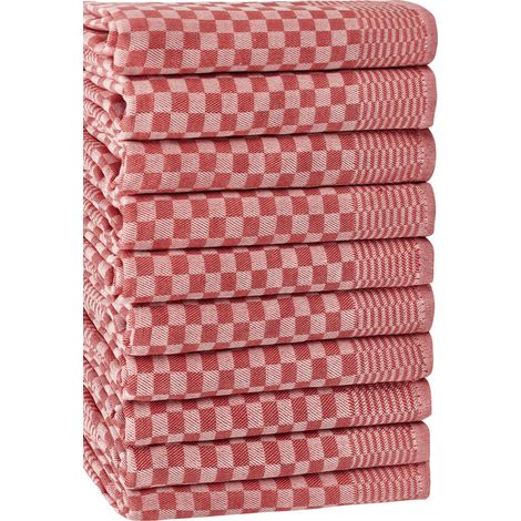 Set di strofinacci da cucina Set 80% Cotone / 20% Poliestere Rosso 210 gr/m² (1/3)